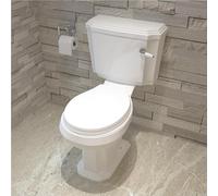Bathroom Traditional Victorian Style Close Coupled Toilet Pan Ceramic White WC