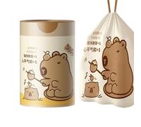 Bathroom Trash Bags - Easy Dispense Roll Design, Leak Resistant Waste Liners, Strong Odor Control Garbage Bags, Tear Proof Material | For Kitchen Home Outdoor Dorm Apartment Restaurant Hotel U