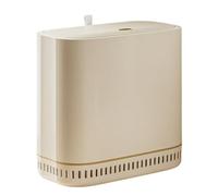 Bathroom Trash Can - Covered Press Top Waste Basket, Slim Odor Proof Bin | Vacuum Seal Bathroom Home Toilet Laundry Cabinet Desk Indoor Outdoor Dorm RV Garbage Container