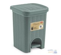 Bathroom Trash Can Mod Elegance Plastic Material Green 6L