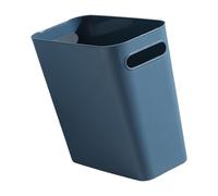 Bathroom Trash Can Square Shaped Thick PP Waste Basket Without Lid for Living Room Bedroom and Kitchen and Offices Modern Desk Trash Can