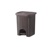 Bathroom Trash Can Trash Can with Lid，Small Bathroom for Bedroom,Toilet Narrow Garbage with Removable Liner for living room decor(Bruin,Small)