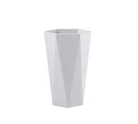 Bathroom Tumblers, Diamond Shaped Toothbrush Cup Heat-Resistant Plastic Toothbrush Holder Reusable Cups for Drinking Bathroom Accessories(White)