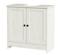 Bathroom under sink cabinet with adjustable storage shelf