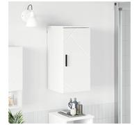 Bathroom Vanity Cabinet White Engineered Wood Slim Wall-mounted 30x31.5x61cm
