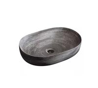 Bathroom Vanity Hotel Bathroom Wash Basin Ceramic Wash Basin Home Retro Balcony Above Counter Basin Bathroom Sink Pot (Size : A)