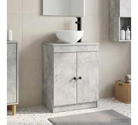 vidaXL Bathroom Vanity with Sink Concrete Grey 54 x 35 x 83 cm
