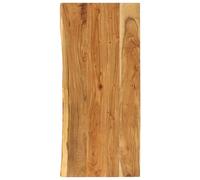 Bathroom vanity top Solid acacia wood 140x52cm natural live edge 25mm polished.