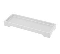 Bathroom Vanity Tray Bathroom Tray Silicone Soap Dish for Kitchen Countertop Sink Organiser Plate Holder for Perfume Candles Soap Towel Plant Bathroom Accessories Matte
