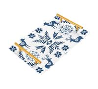 Bathroom Vanity Tray Christmas Deer Tie Dye Elk Acrylic Decorative Tray for Countertop Organizer Perfume Makeup Dresser