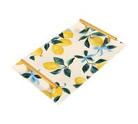 Bathroom Vanity Tray Lemon Bow Limon Yellow Acrylic Decorative Tray for Countertop Organizer Perfume Makeup Dresser