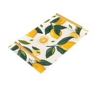 Bathroom Vanity Tray Lemon Yellow Limon Green Leaf Acrylic Decorative Tray for Countertop Organizer Perfume Makeup Dresser