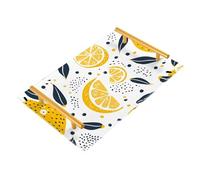Bathroom Vanity Tray Lemon Yellow Limon Leaf Acrylic Decorative Tray for Countertop Organizer Perfume Makeup Dresser