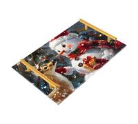 Bathroom Vanity Tray Snowman Elk Gift Berries Acrylic Decorative Tray for Countertop Organizer Perfume Makeup Dresser