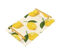 Bathroom Vanity Tray Yellow Lemon Limon Boho Acrylic Decorative Tray for Countertop Organizer Perfume Makeup Dresser