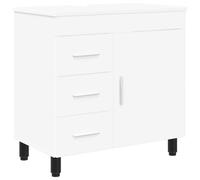 Bathroom Vanity Unit with Drawer with Shelf Engineered Wood Cabinet vidaXL