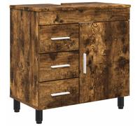 Bathroom Vanity Unit with Drawer with Shelf Engineered Wood Cabinet vidaXL