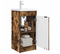 Bathroom Vanity Units Bathroom Furniture Set Smoked oak Sonoma oak Concrete grey
