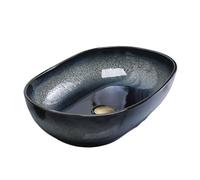 Bathroom Vessel Sink Bathroom Light Luxury Sink Rectangular Retro Ceramic Wash Basin Easy to Install