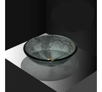 Bathroom Vessel Sink Easy Install Tempered Glass Countertop Basin Resistant To Scratches And Durable Sink Wet Bar For Garden Bars Lavatory Hotel Rv Kitchen Washroom,D-44x44x14.5cm,D-44x44x14.5cm