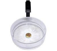 Bathroom Vessel Sink,Transparent Glass Round Sink,Countertop Basin Bowl Combo with Waterfall Mixer Faucet and Pop-Up Drain,C-B