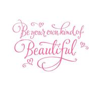 Bathroom Vinyl Stickers Bedroom Wall Decor Bathroom Decor Be Your own Kind of Beautiful Wall Decal Bathroom wall Art Small - 28x42cm