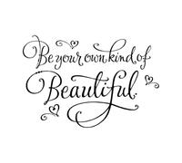 Bathroom Vinyl Stickers Bedroom Wall Decor Bathroom Decor Be Your own Kind of Beautiful Wall Decal Bathroom Wall Art Small - 28x42cm