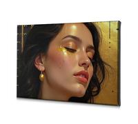 Bathroom Wall Art Golden Tears, Elegance In Motion. Canvas Decorative Picture Easter Decor Christian Easter Decor(30x40cm)