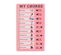 Bathroom Wall Art Stickers Self Disciplined Clocking Device for Children Primary School Students Learning Table Good Habit Development Plan Task Artifact Table for This Summer