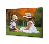 Bathroom Wall Art Two Children In White Hats Sitting On Grass. Canvas Decorative Picture The Chosen Shabby Chic Decor(40x60cm)