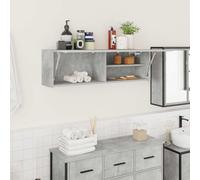 vidaXL Bathroom Wall Cabinet Concrete Grey 100x25x30 cm Engineered Wood