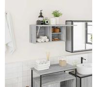 Bathroom Wall Cabinet Hanging Wall Storage Cupboard Engineered Wood vidaXL