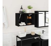 Bathroom Wall Cabinet Hanging Wall Storage Cupboard Engineered Wood vidaXL