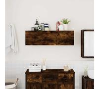Bathroom Wall Cabinet Hanging Wall Storage Cupboard Engineered Wood vidaXL