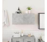 vidaXL Bathroom Wall Cabinet Concrete Grey 80x25x40 cm Engineered Wood