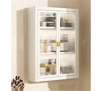 Bathroom Wall Cabinet - Metal Spice Over Toilet Storage Rack Hanging Medicine Cabinet Kitchen & Living Room Shelf Space-Saving Solution for Home nization