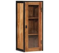 Bathroom Wall Cabinet Unit Cupboard Solid Wood Acacia and Iron vidaXL