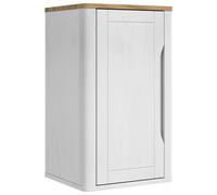 vidaXL Bathroom Wall Cabinet White 35 x 30 x 60 cm Solid Pine Wood, Bathroom Storage Cabinet, Rectangular Pine Furniture, Adjustable Shelves, Space Saver, Modern Decor, Functional Design