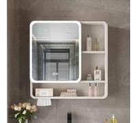 Bathroom Wall Cabinets,Medicine Cabinets For Bathroom, Bathroom Mirrors For Over Sink With Storage, Bathroom Vanity Cabinet With Buffering Hinges, Wall Mirror Cabinets For Bathroom, Living R,Off-Whit