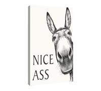 Bathroom Wall Decor Funny | Canvas Animal Nice Ass Poster | Bathroom Art Wall Decor Paintings | for Home Restroom Bedroom Restaurant Gallery Shop Birthday Housewarming Holiday