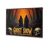 Bathroom Wall Decor Ghost Show: Spook Spectacle In The Haunted Woods Canvas Decorative Picture Room Decor Wall Pictures For Living Room(40x60cm)