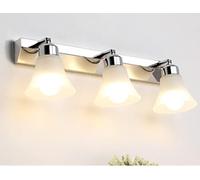 Bathroom Wall Lamp 3-Light Rotating Mirror Light 47CM Crystal Shade E14 Socket Stylish Vanity Lighting for Bathroom Modern Design Ideal for Makeup and Grooming