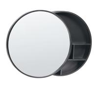 Bathroom Wall Mounted Mirror Cabinet UCAYALI 50 cm 50 cm Black