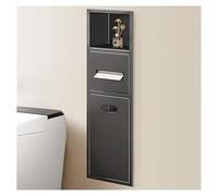 Bathroom Wall Niche Shower Caddy Stainless Steel Wall Mounted with Two Tier Waterproof Storage Shelf Recessed Bathroom Storage Solution