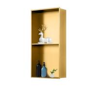 Bathroom Wall Niche Shower Niche Double Layer Stainless Steel Bathroom Organizer Accessories Shelf Brushed Recessed Caddy