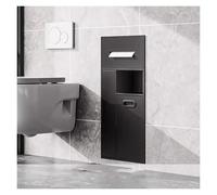 Bathroom Wall Niche Stainless Steel Shower Shelf Recessed Alcove Organizer for Bathroom and Kitchen Modern Built-in Trash Can