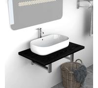 Bathroom Wall Shelf for Basin White Hanging Shelf Mounted Multi Sizes vidaXL