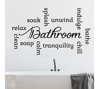 Bathroom Wall Sticker Quote Motivational Lettering Home Wall Decor Vinyl Decal Mural Art Interior Design