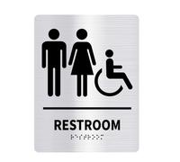 Bathroom Wall Sticker Woman Man Toilet Sign WCs Home Hotel Washroom Door Signs Art Decals For Restrooms Restaurant Unisex Bathroom Door Sign