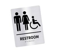 Bathroom Wall Sticker Woman Man Toilet Sign WCs Home Hotel Washroom Door Signs Art Decals For Restrooms Restaurant Unisex Restrooms Sign